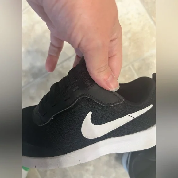 Boys kids toddler children NIKE shoes black 10.5 C - Picture 5 of 7